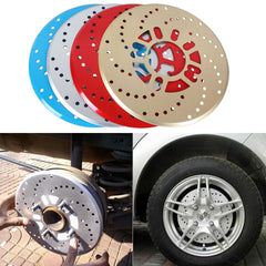 2X Silver Universal Auto Car Wheel Decorative Brakes Disc Brake Racing Cover 10.2