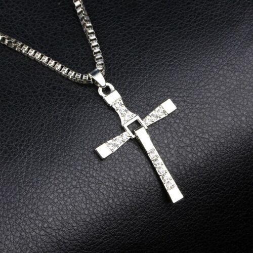 Dominic Toretto Fast and Furious Cross Pendant Necklace Vin Diesel Necklace Men
