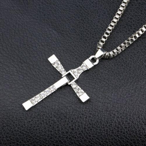 Dominic Toretto Fast and Furious Cross Pendant Necklace Vin Diesel Necklace Men
