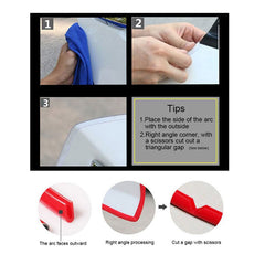 Transparent 5.6M Car Door Edge Lip Strip Guard Protector Moulding Trim Anti Dent Scratch