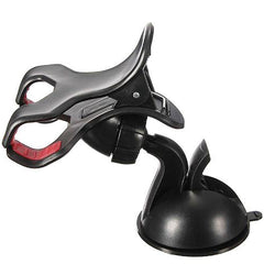 Universal Car Windshield Mount Dual Clamp Clip Bracket Mobile Holder For Smartphones