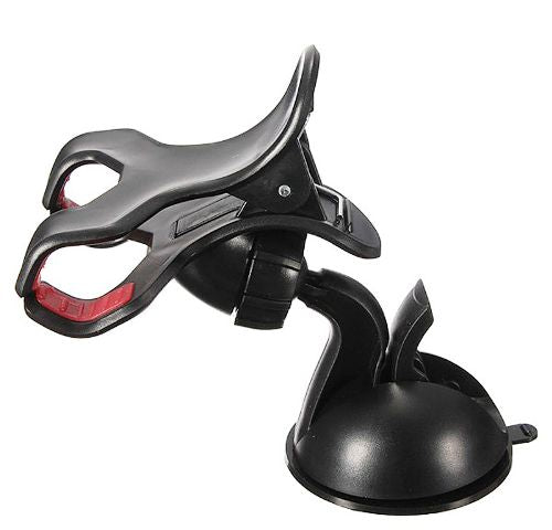 Universal Car Windshield Mount Dual Clamp Clip Bracket Mobile Holder For Smartphones