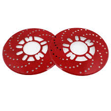 2X Red Universal Auto Car Wheel Decorative Brakes Disc Brake Racing Cover 10.2