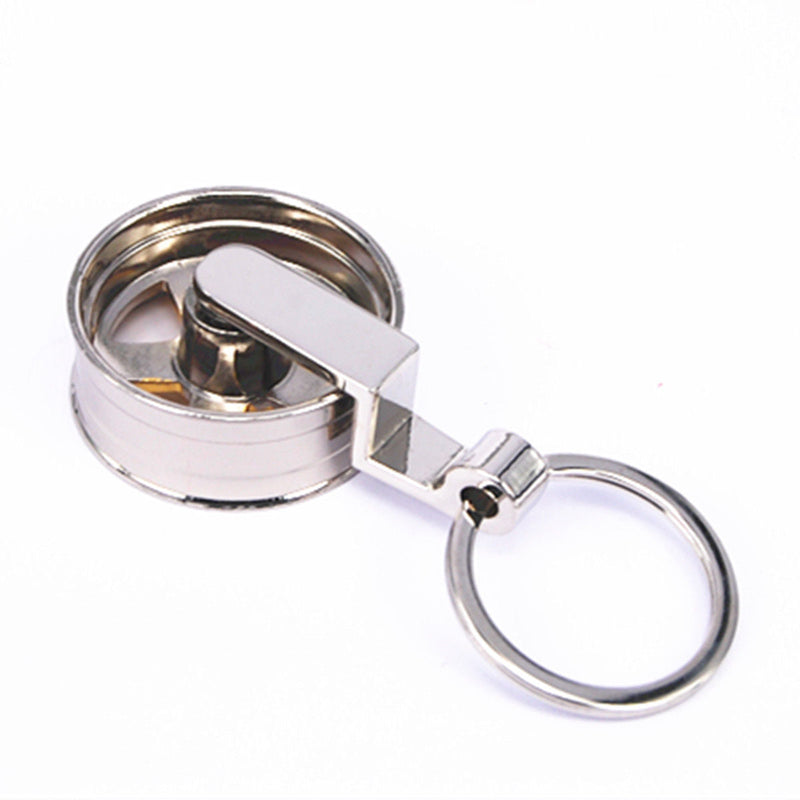 DRIFT CAR 5-SPOKE DEEP DISH LIP RIM WHEEL METAL KEYCHAIN KEY CHAIN RING