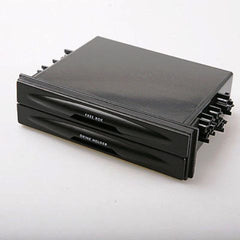 Car Universal Double/Single Din With Drink-Cup Holder And Storage Box (Black)