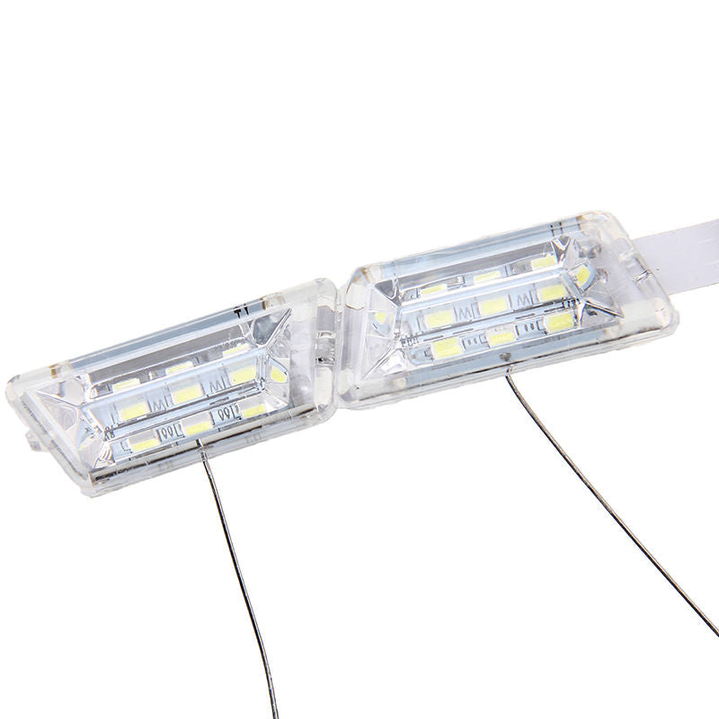 2x16 LED Car Strip Crystal Audi Style DRL Daytime Running Light Turn Signal Moving Indicators