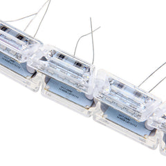 2x16 LED Car Strip Crystal Audi Style DRL Daytime Running Light Turn Signal Moving Indicators