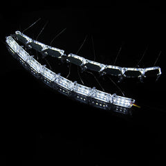 2x16 LED Car Strip Crystal Audi Style DRL Daytime Running Light Turn Signal Moving Indicators
