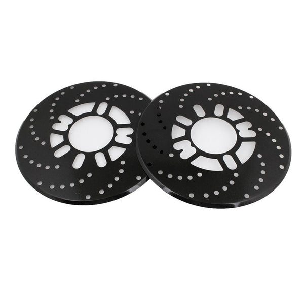 2X Black Universal Auto Car Wheel Decorative Brakes Disc Brake Racing Cover 10.2