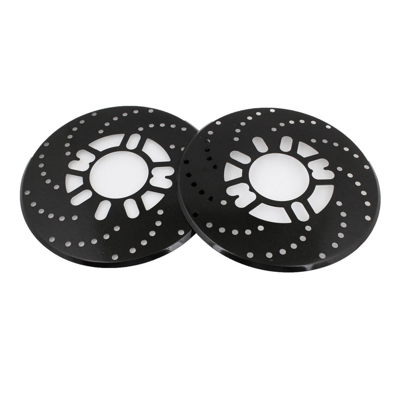 2X Black Universal Auto Car Wheel Decorative Brakes Disc Brake Racing Cover 10.2
