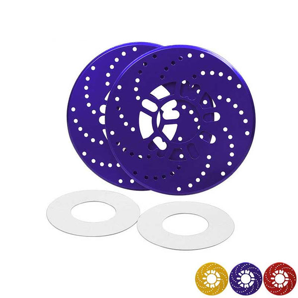 2X Purple Universal Auto Car Wheel Decorative Brakes Disc Brake Racing Cover 10.2
