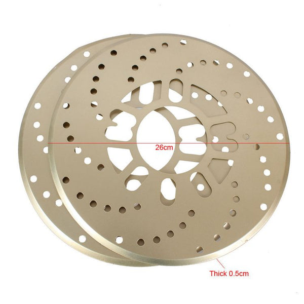 2X Gold Universal Auto Car Wheel Decorative Brakes Disc Brake Racing Cover 10.2