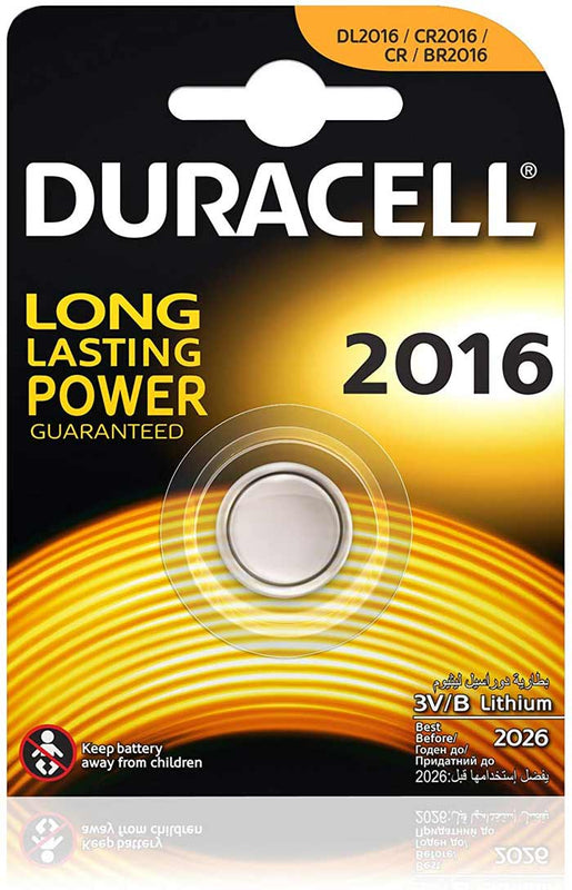 1pc DL2016 CR2016 DURACELL - Lithium Button Cell Battery 3V