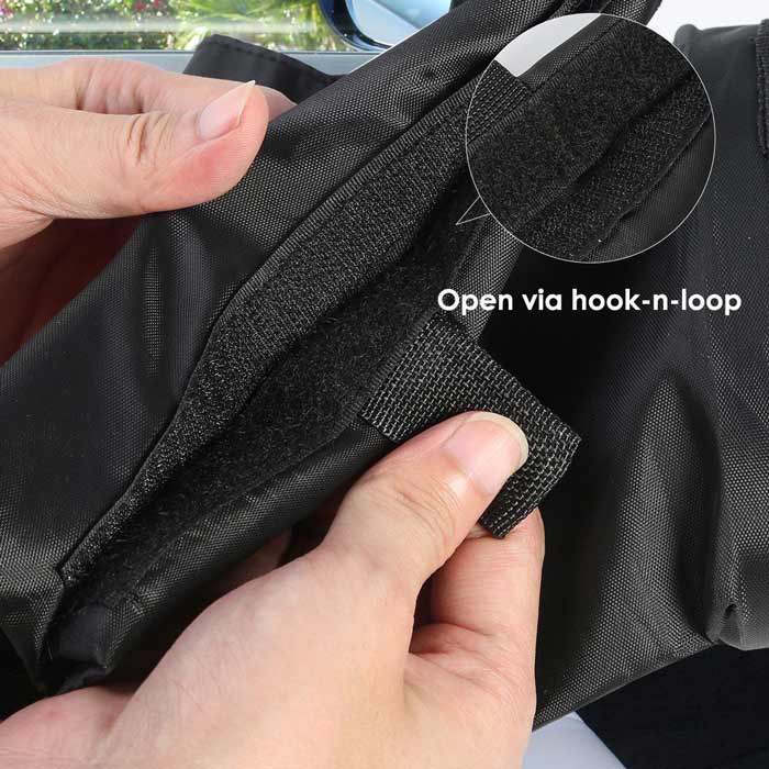 1pc Vehicle Car Seat Back Litter Trash Garbage Hang Bag Holder Container Storage Bin