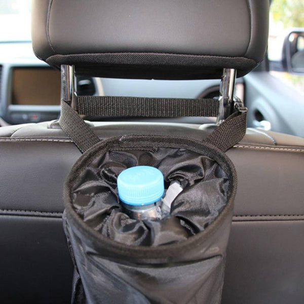 1pc Vehicle Car Seat Back Litter Trash Garbage Hang Bag Holder Container Storage Bin