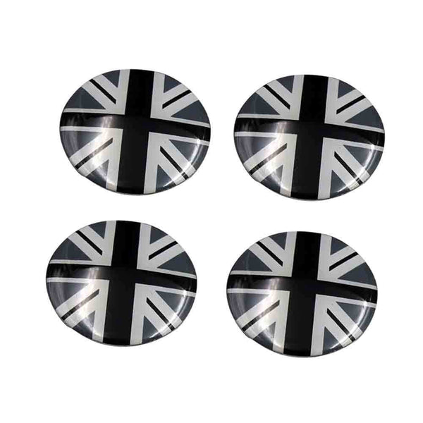 4pcs British Flag Car Wheel Center Hub Cap Caps Badge Sticker Decal 60mm