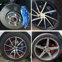 Universal Car ABS Plastic ENDLESS Front & Rear Disc Brake Caliper Cover (Blue Colour)