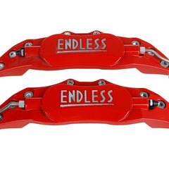 Universal Car ABS Plastic ENDLESS Front & Rear Disc Brake Caliper Cover (Red Color)
