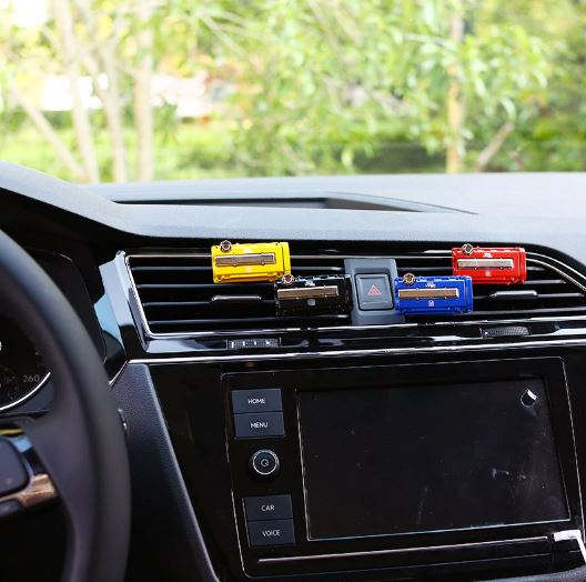 JDM Style Racing B18C Engine Cover Car Auto Air Freshener Perfume Metal Clip Scent