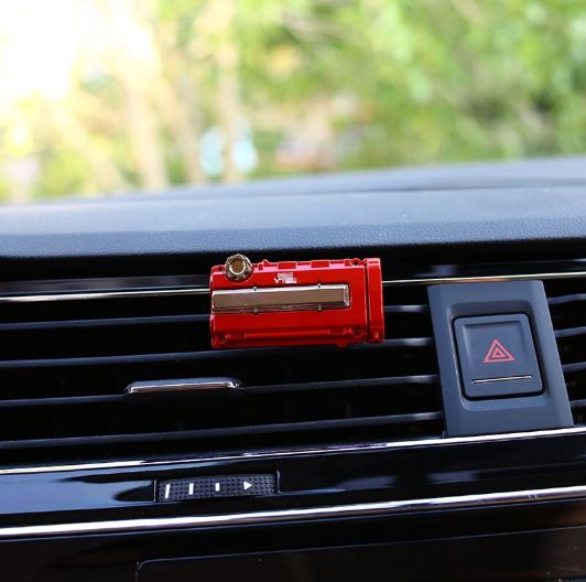 JDM Style Racing B18C Engine Cover Car Auto Air Freshener Perfume Metal Clip Scent