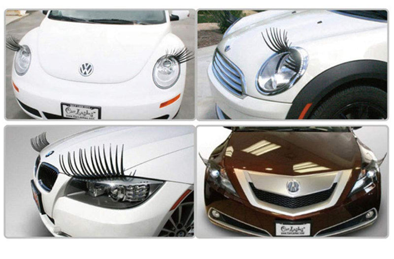 Car Universal Headlight 3D Eyelashes Accessories 3M Sticker (2pcs)