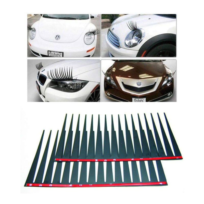 Car Universal Headlight 3D Eyelashes Accessories 3M Sticker (2pcs)