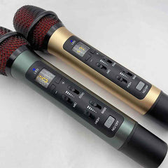 1pc Car Karaoke Single Wireless FM Handheld Microphone Rechargeable Built-In Battery Compatible All Car With FM Radio