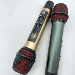 1pc Car Karaoke Single Wireless FM Handheld Microphone Rechargeable Built-In Battery Compatible All Car With FM Radio