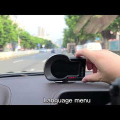 F15 Car HUD Head Up Display OBD2 GPS Dual System Car Gauge Speedometer Alarm