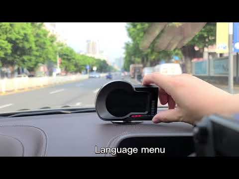 F15 Car HUD Head Up Display OBD2 GPS Dual System Car Gauge Speedometer Alarm