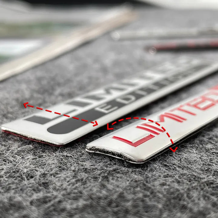 3D Metal 'Limited Edition' Car Emblem – Premium Alloy Body Decal