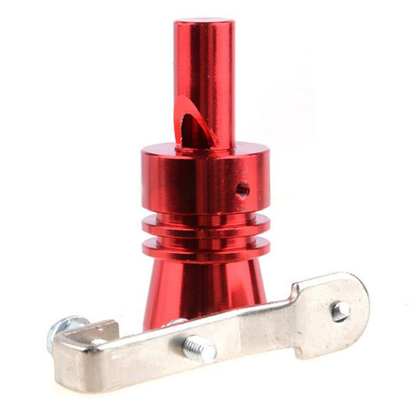 Red Large Turbo Sound Exhaust Muffler Pipe Whistle Blowoff Valve BOV Simulator Whistler.