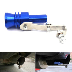 Blue Large Turbo Sound Exhaust Muffler Pipe Whistle Blowoff Valve BOV Simulator Whistler.