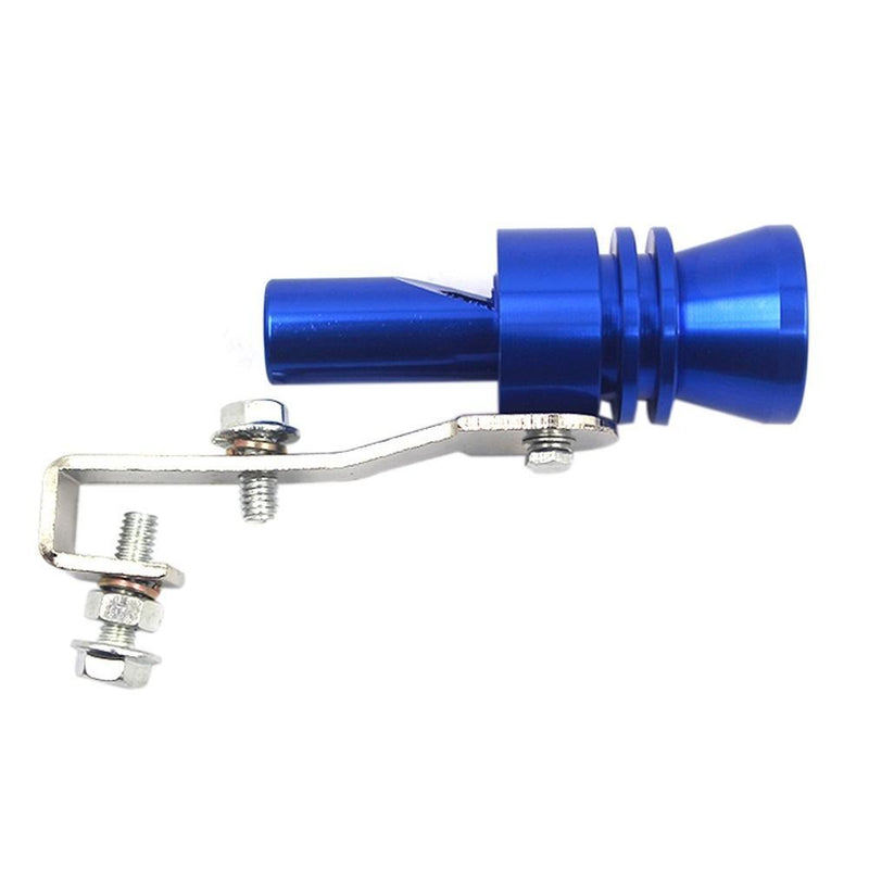 Blue Large Turbo Sound Exhaust Muffler Pipe Whistle Blowoff Valve BOV Simulator Whistler.