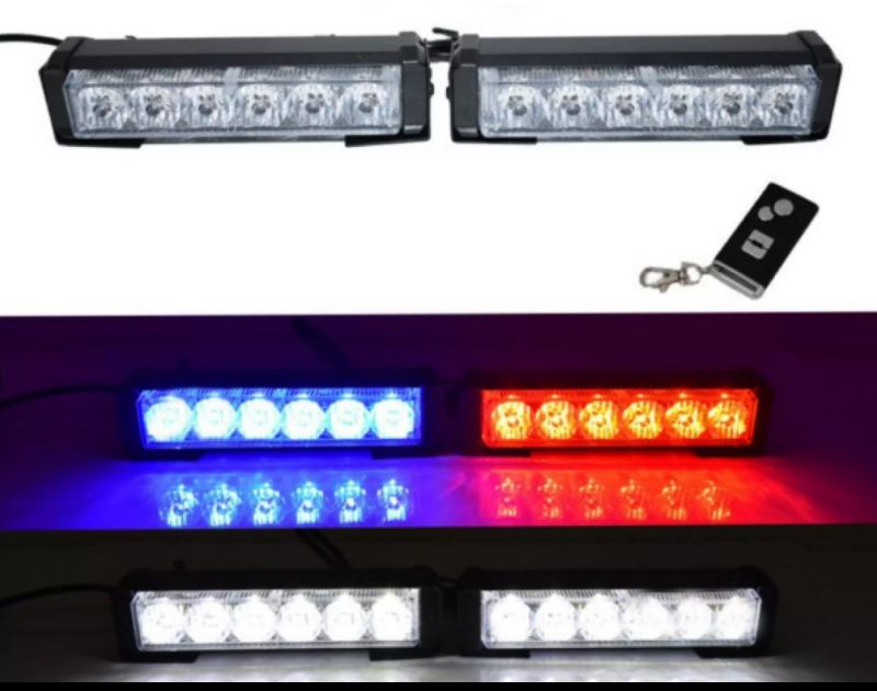 Fedral Fog Light Universal Car Exterior Wireless Remote Controller Car Police LED Strobe 12V Flashing Fog Light For All Vehicles