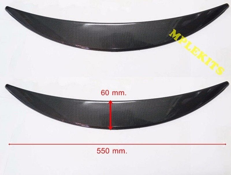 Universal Car Body Kits Fender Flares Wheel LIP Carbon 550x60mm 2Pcs.