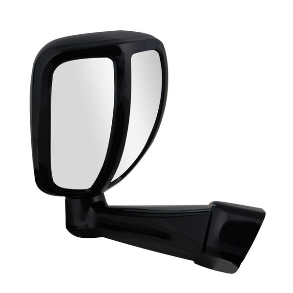 Side Wing Fender 2 View Mirror Blind Spot Toyota Fortuner, Endeavour-BLACK