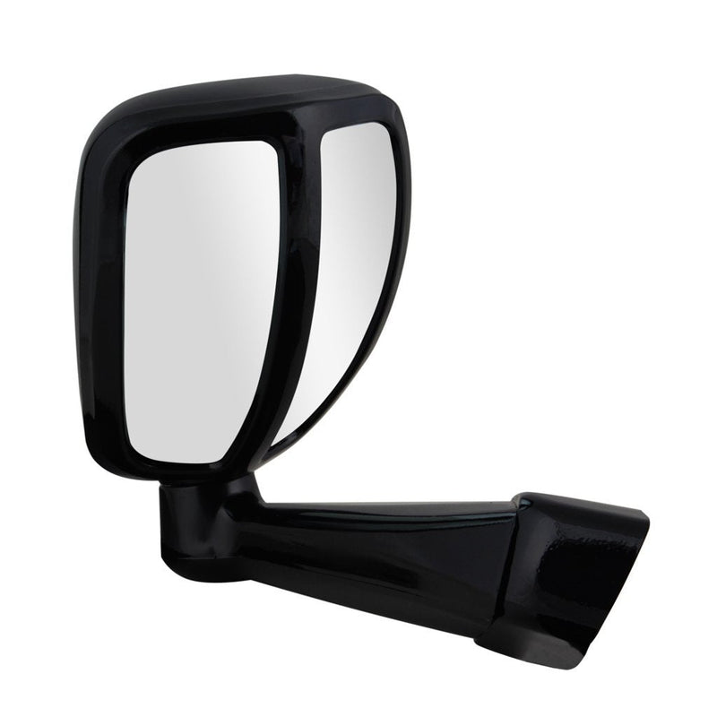 Side Wing Fender 2 View Mirror Blind Spot Toyota Fortuner, Endeavour-BLACK