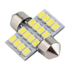 2pcs 31mm 16smd White Festoon COB LED 1210 Bulbs For Car Interior Dome Map Lights (1019)