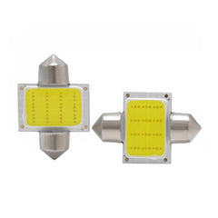 2pcs 31mm 12smd White Festoon COB LED DE3175 Bulbs For Car Interior Dome Map Lights (1021)