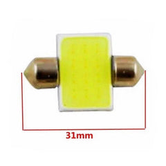 2pcs 31mm 12smd White Festoon COB LED 1210 Bulbs For Car Interior Dome Map Lights (1018)