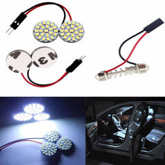 2pcs 44 SMD White LED 1206+ Festoon Dome Panel Light Car Interior Reading Door Lamp (1020)