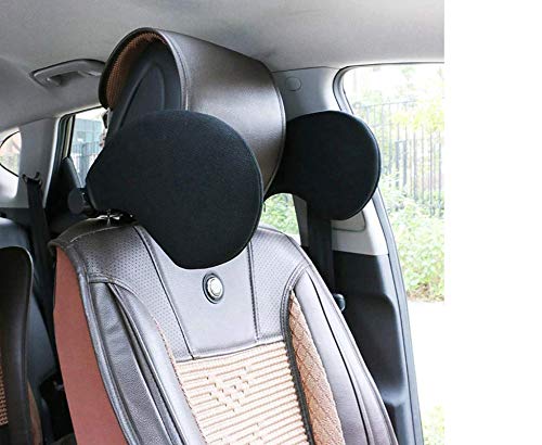 1pc Beige Car Seat Headrest Travel Rest Neck Pillow Support Solution for Kids and Adults Children Auto Seat Head Cushion Car Pillow
