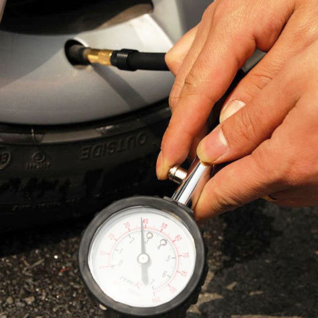 Flexable Tyre Tire Air Pressure Gauge Meter Tester 0-100 PSI Car Auto Motorcycle Bike