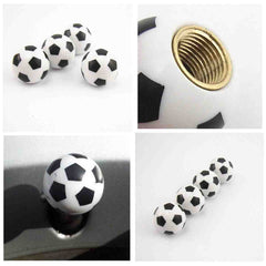 Universal Football Soccer Tire Tyre air Valve Stem Caps Car Truck Bike ATV Rod