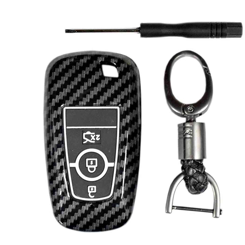 Ford Endeavour 2019-20 New Ecosport 3 Button Smart Key Cover Case With Keychain