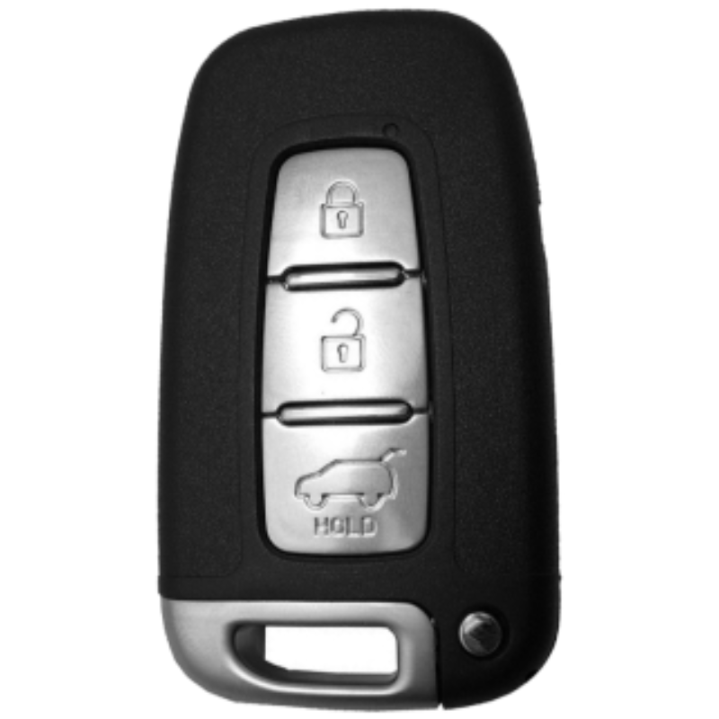 Hyundai key cover & alloy keychain for i20, Verna, Elantra old 3 button smart key