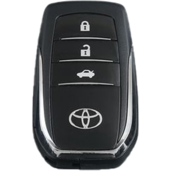 3 Button Metal Key Cover For Fortuner, Fortuner Legender, Land Cruiser, Camry, Invicto