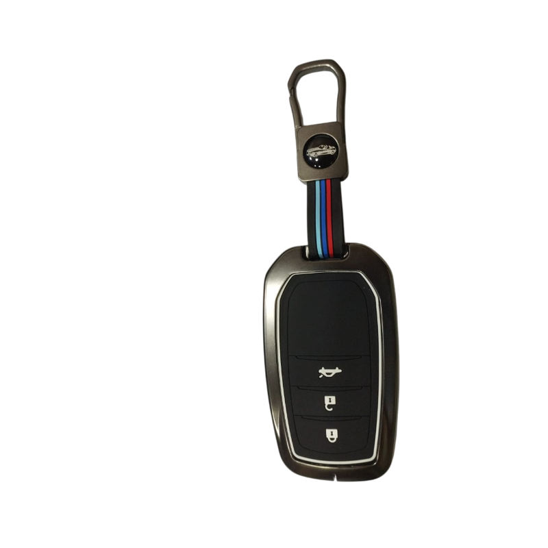 3 Button Metal Key Cover For Fortuner, Fortuner Legender, Land Cruiser, Camry, Invicto