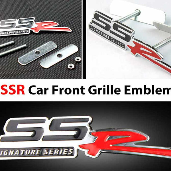 1pc Front Grill SSR 3D Car Emblem Tuning Metal Logo Badge